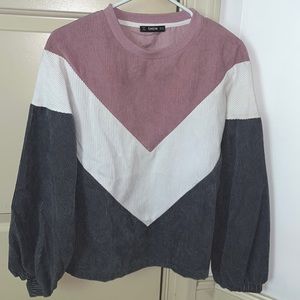 SHEIN retro corduroy hoodie